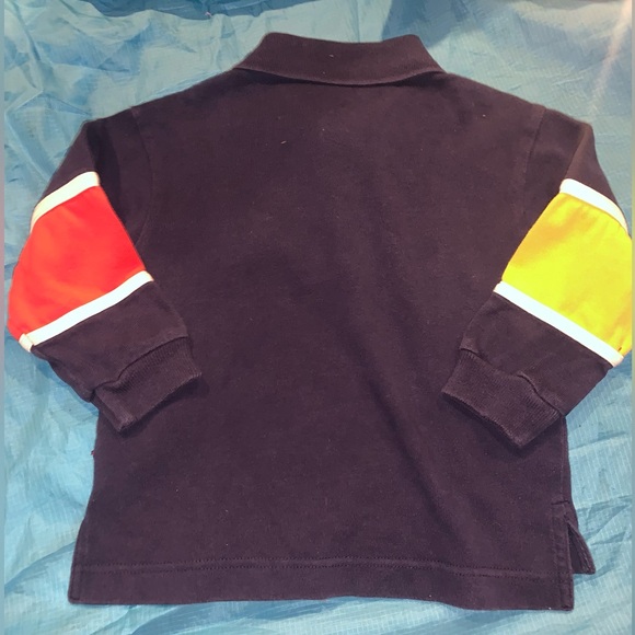 Vintage 90s GYMBOREE GYMSPORT Rugby Colorblock Shirt Small 2-3 years - Picture 3 of 3